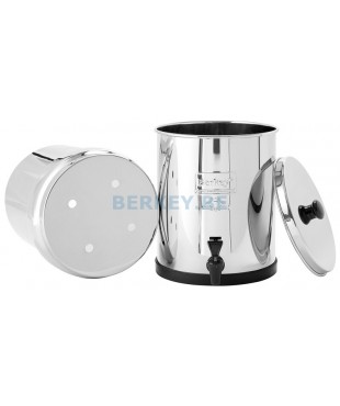 BIG BERKEY - Filtre à eau - Peut recevoir 2 ou 4 filtres Black Berkey (Réf. : BK4X2-BB).